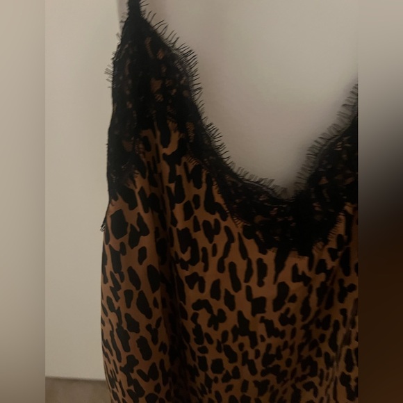 NWT size 1X BP leapard print and black lace tank - Picture 2 of 6